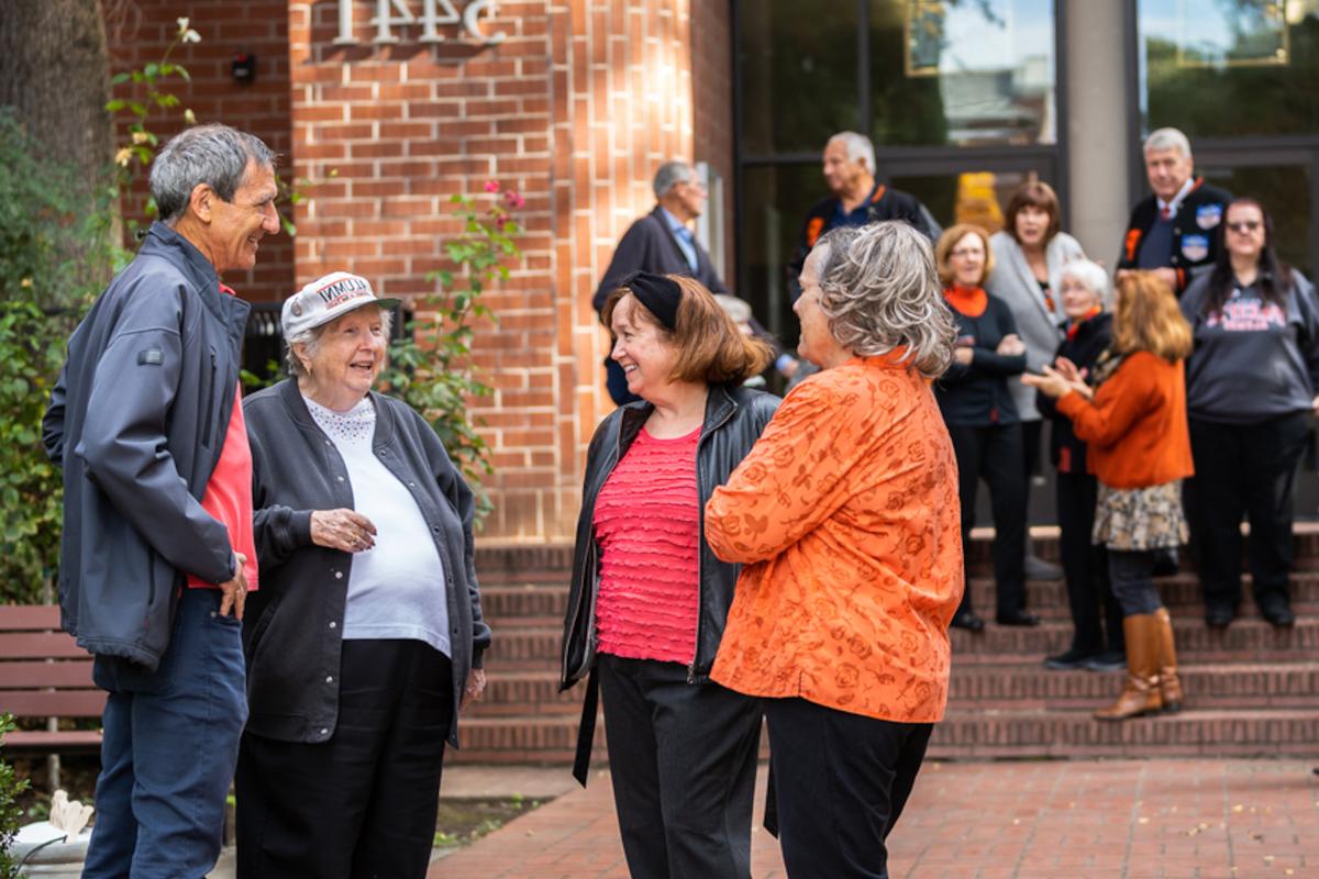 OLLI members talk to each other